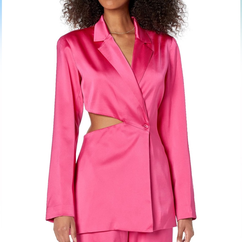 Porsha Williams x The Drop Women's Black Cutout Waist Blazer